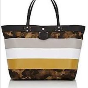 Ghurka Smyth II striped camo large tote bag Italy seam